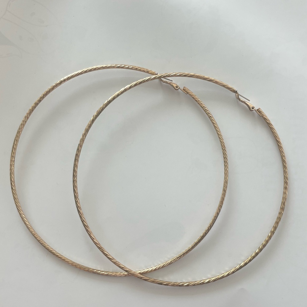 OVERSIZED X-Large Hoop Earrings